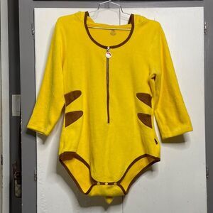 Little for big pikachu onesie one piece women 2xl cosplay pajama bodysuit